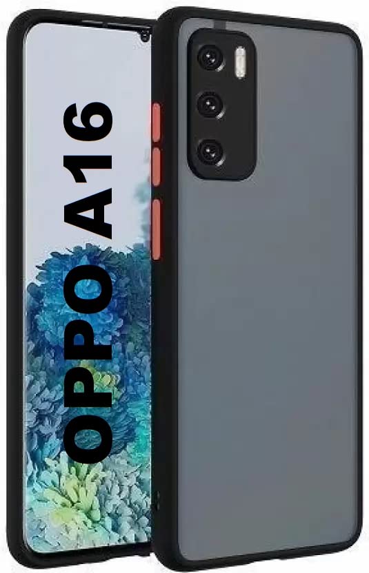 Oppo A16 mobile Back Cover (Smoky)