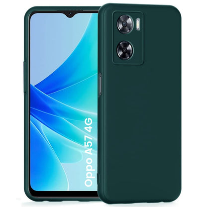 Oppo A57 4G (2022) Back Cover (Silicone + Inner Side Cloth) soft