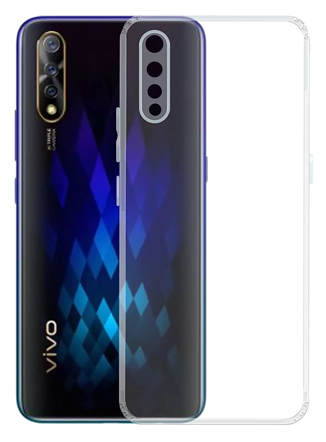 Vivo S1 Transparent Soft Silicone TPU Back Cover