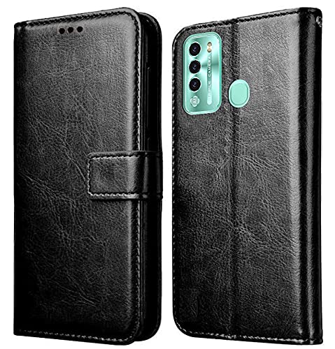 Itel Vision 2 Leather Flip Cover
