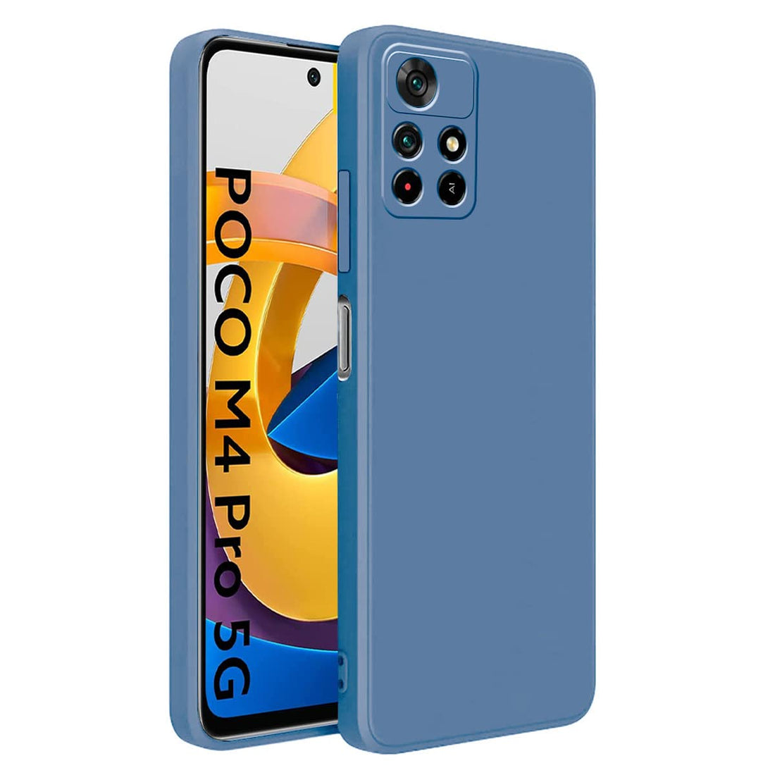 Mi Poco M4 pro 5G / Mi Note 11 T Back Cover (Silicone + Inner Side Cloth) soft