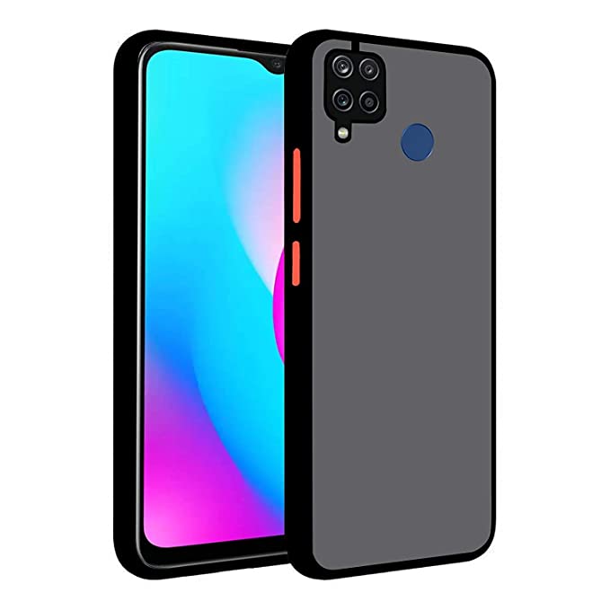 Realme C15 Mobile Back Cover (Smoky)