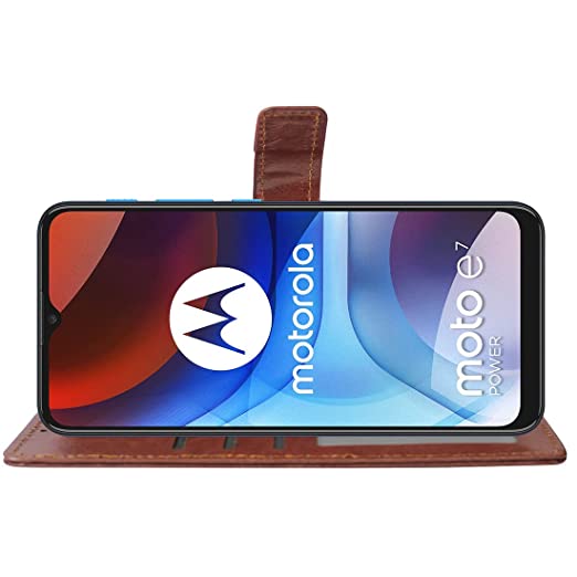 Motorola Moto E7 Power  Cover Leather Flip