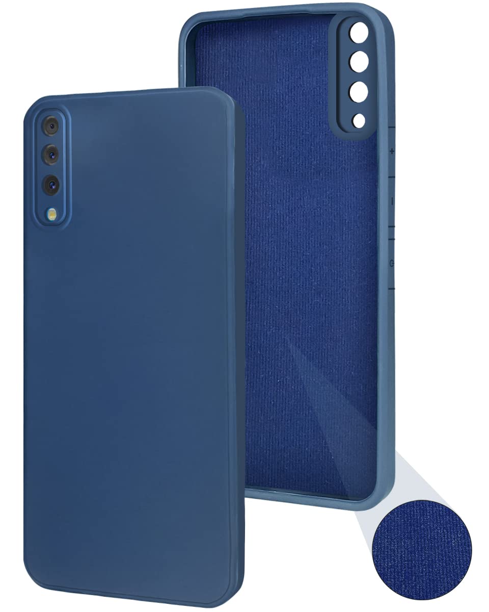 Samsung Galaxy A50-A50s Back Cover (Silicone + Inner Side Cloth)