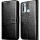 Vivo Y30 Vintage Flip Cover -Leather  Inner TPU  Fold-able Stand  Wallet Card Slots