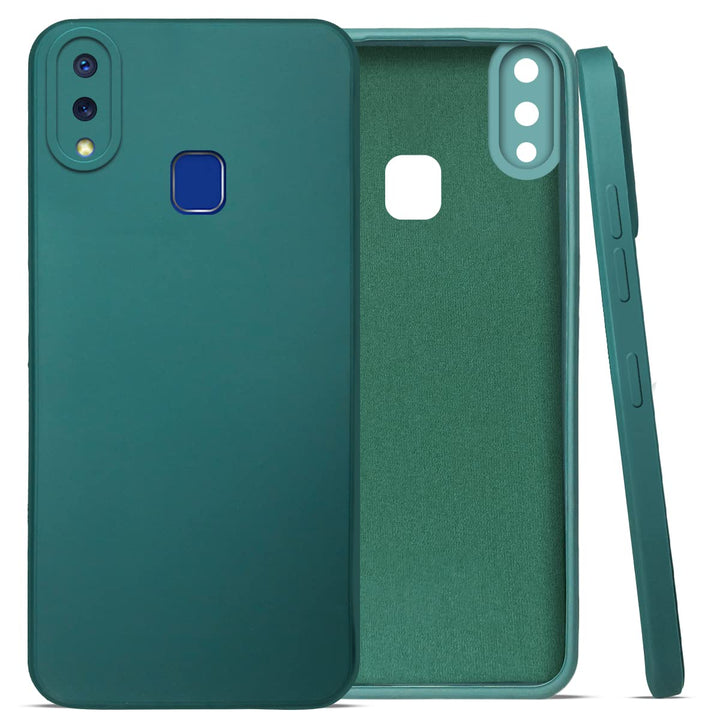 Vivo Y93-Y95-Y91 Back Cover (Silicone + Inner Side Cloth) Soft