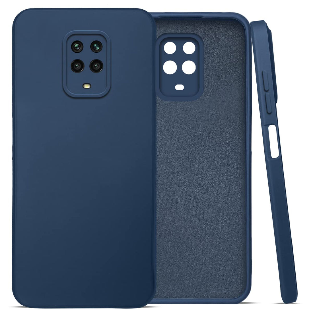 Mi Redmi Note 9 pro Back Cover (Silicone + Inner Side Cloth) Soft