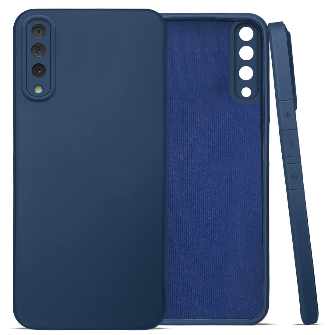 Samsung Galaxy A50-A50s Back Cover (Silicone + Inner Side Cloth) Soft