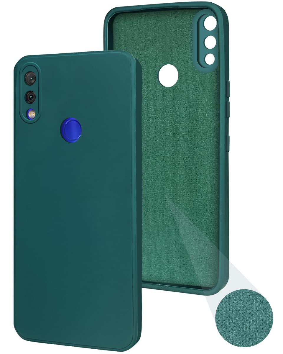 Mi Redmi Note 7 Back Cover (Silicone + Inner Side Cloth) Soft