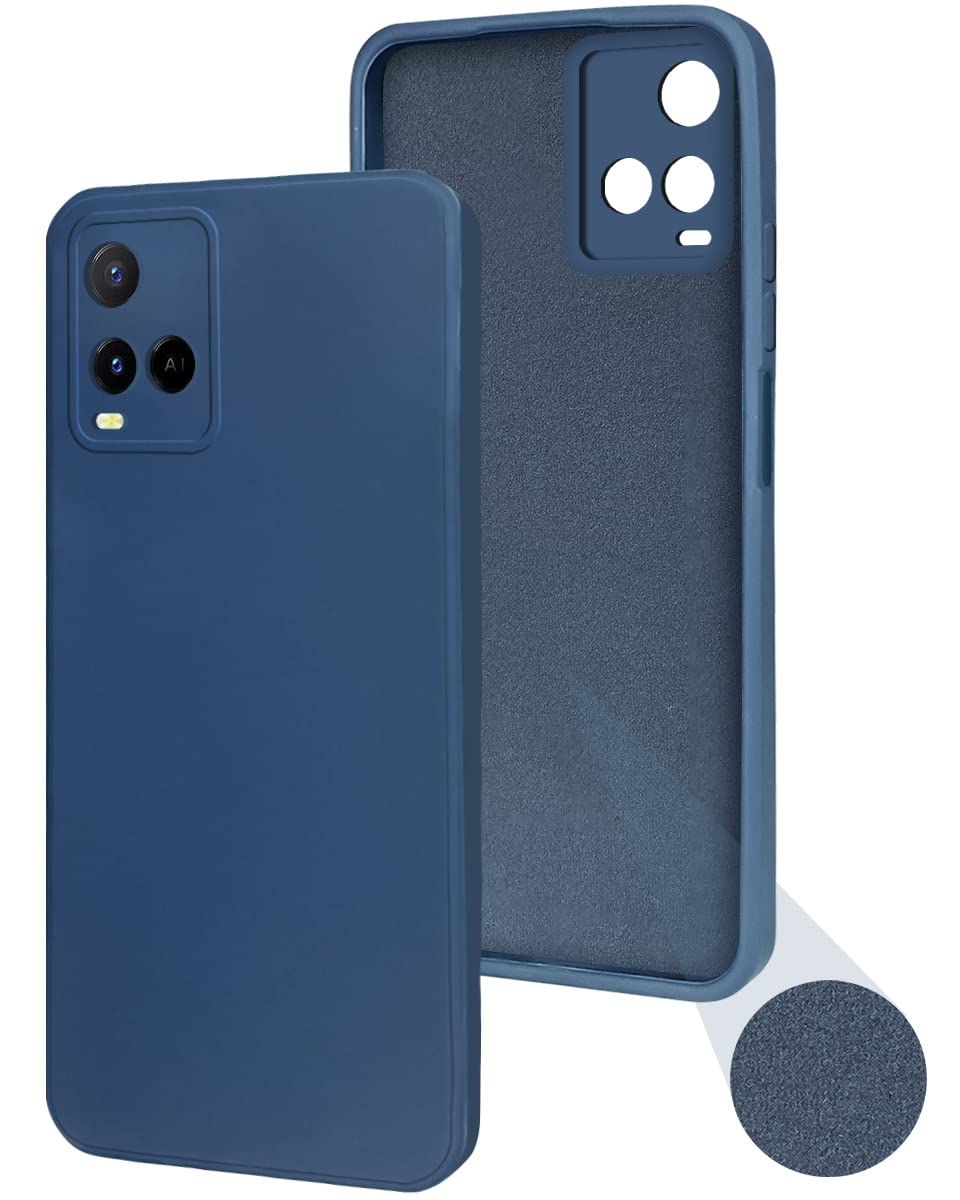 Vivo Y21-Y33S Back Cover (Silicone + Inner Side Cloth) Soft