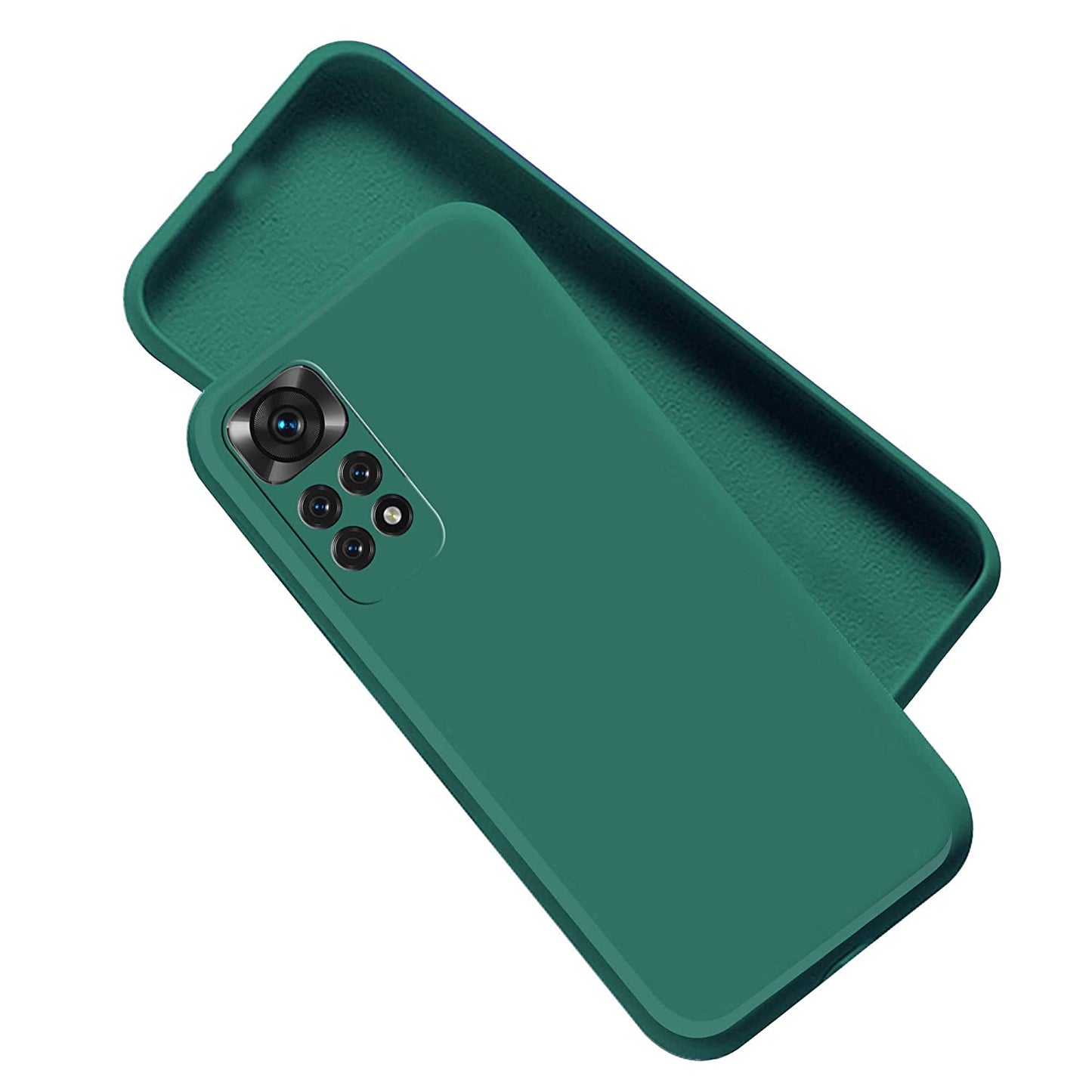 Mi Note 11/ Note 11s 4G Back Cover (Silicone + Inner Side Cloth)