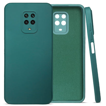 Mi Redmi Note 9 pro Back Cover (Silicone + Inner Side Cloth)