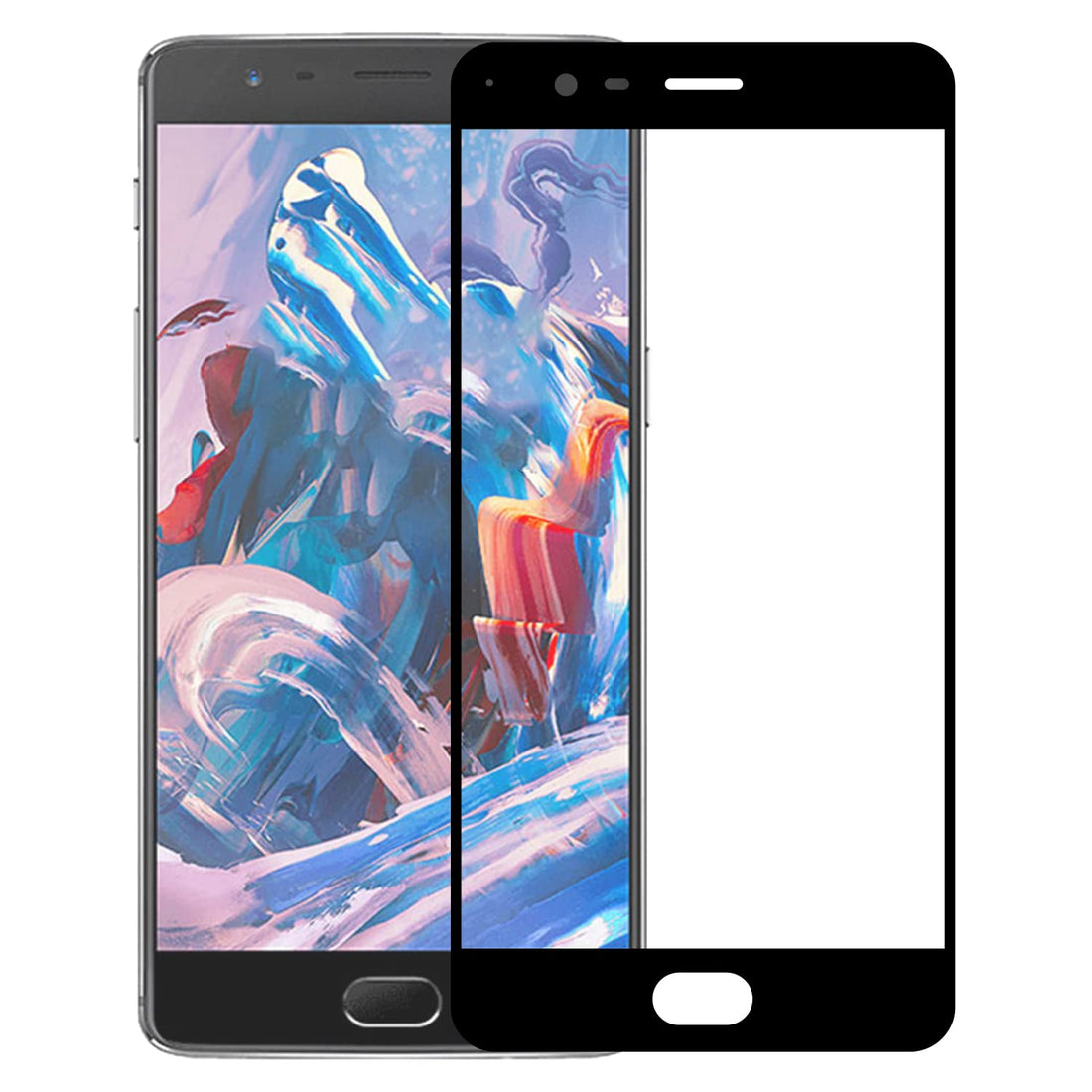 One Plus 3 11D Tempered  Glass with 9H hardness scratch proof