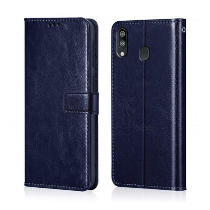 Samsung Galaxy M20 mobile Leather Flip Cover