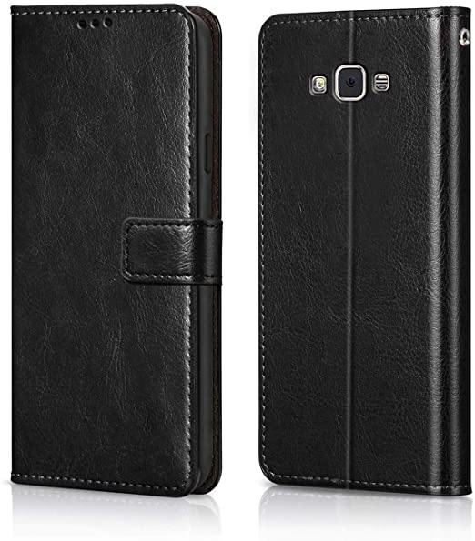 Samsung Galaxy J7 Leather Flip Cover