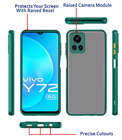 Vivo Y72 (5G) Mobile  Back Cover (Smoky)