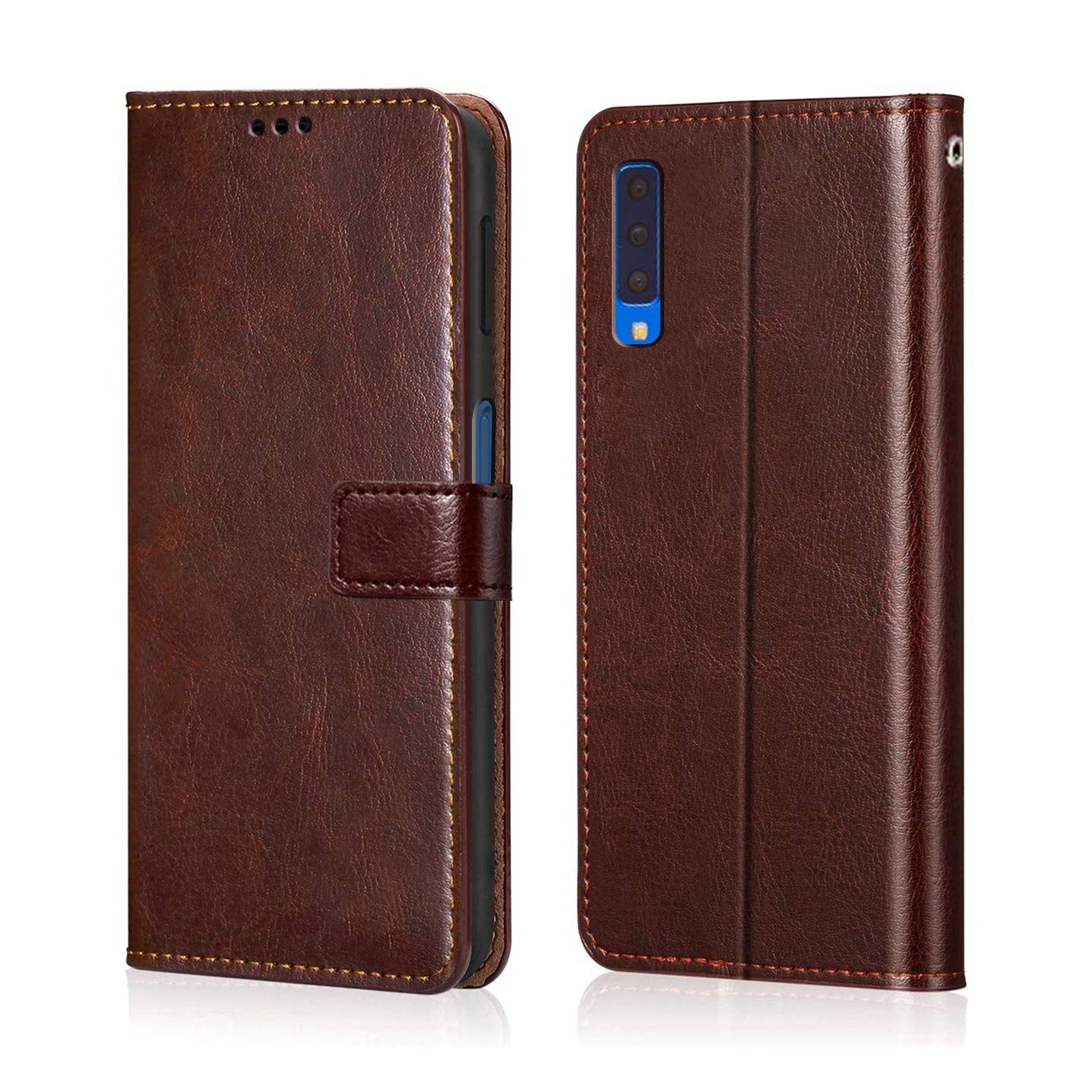 Samsung Galaxy A7 2018 Leather Flip Cover