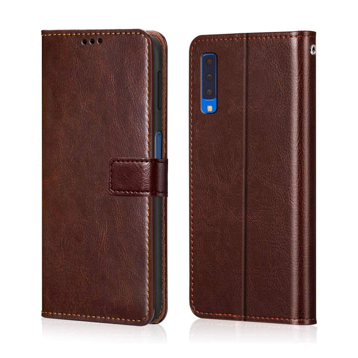 Samsung Galaxy A7 2018  Cover Leather Flip