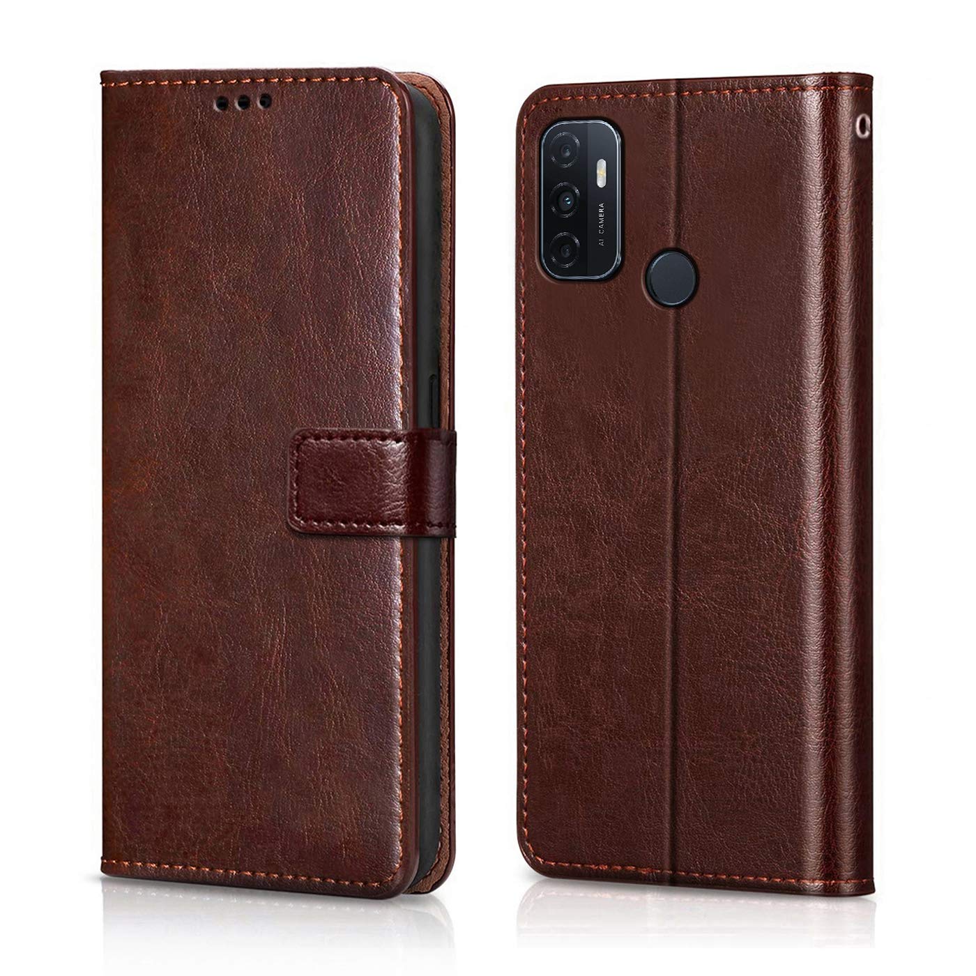 Oppo A53 Leather Flip Cover