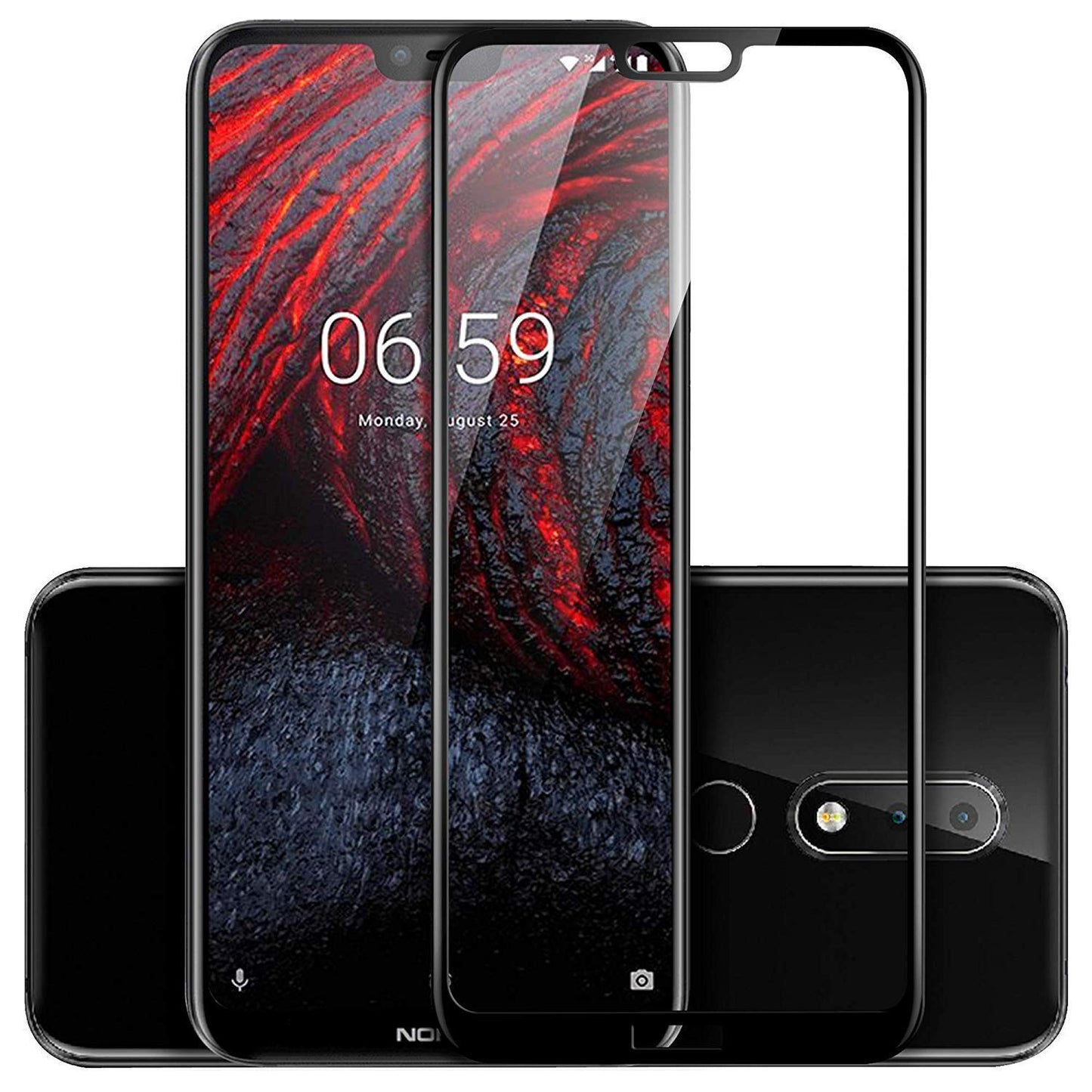 Nokia x6-2018 /6.1 Plus 11D Tempered  Glass with 9H hardness