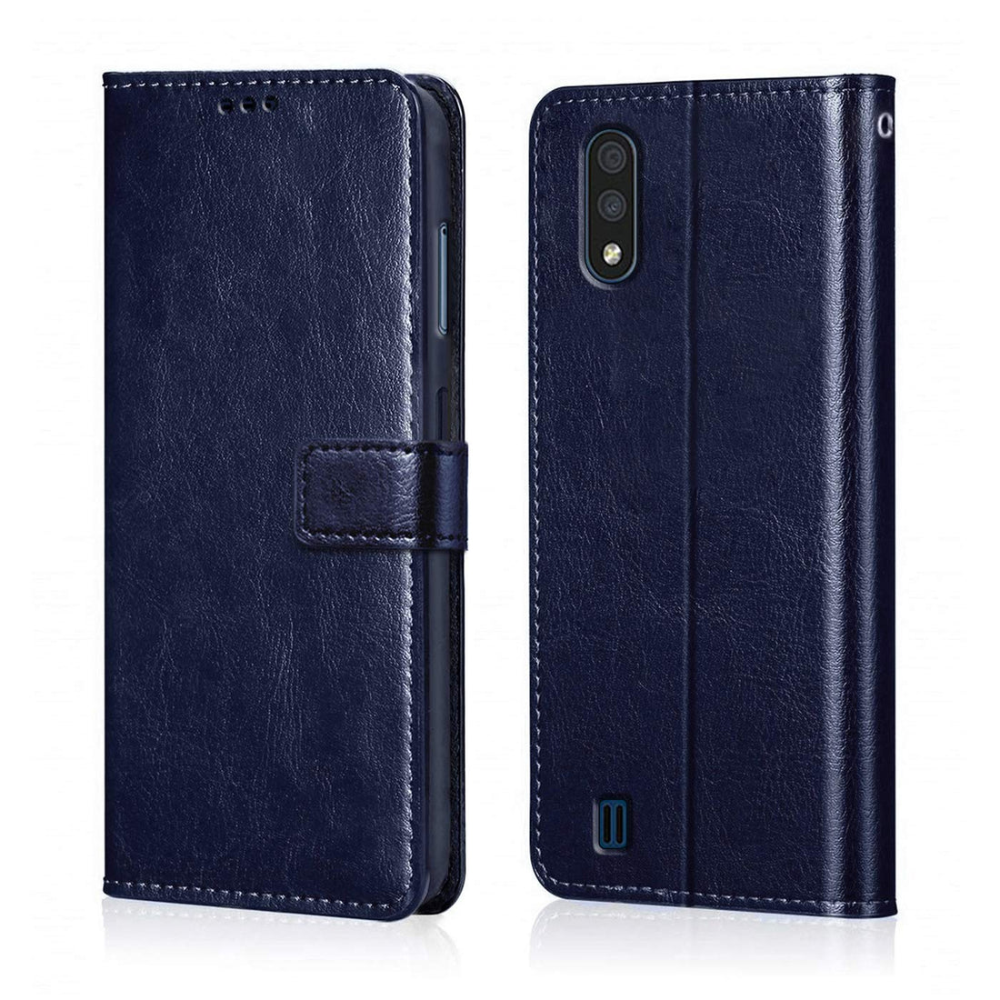 Samsung Galaxy M01 Mobile Leather Flip Cover