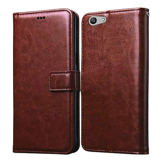 Oppo F1s Leather Flip Cover