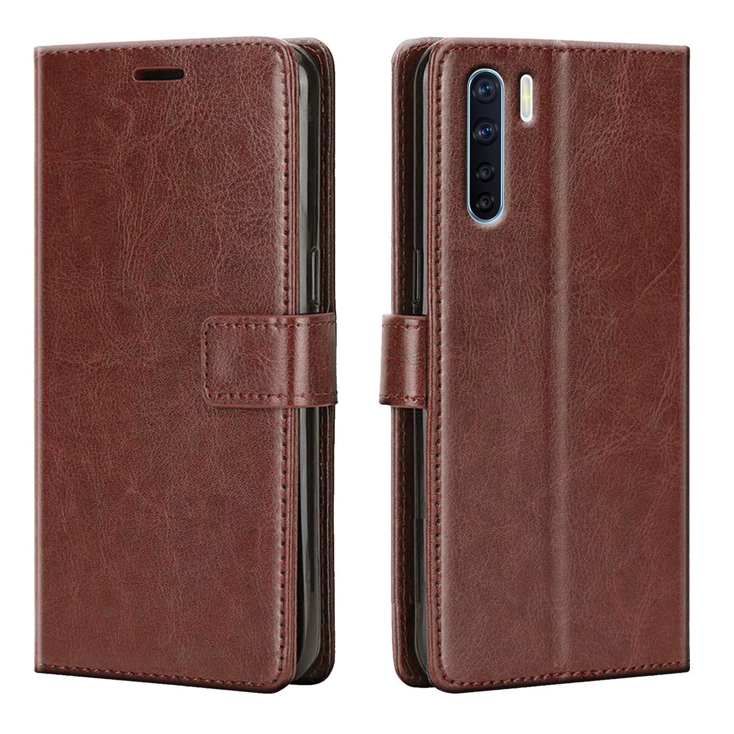 Oppo F15 Leather Cover Flip