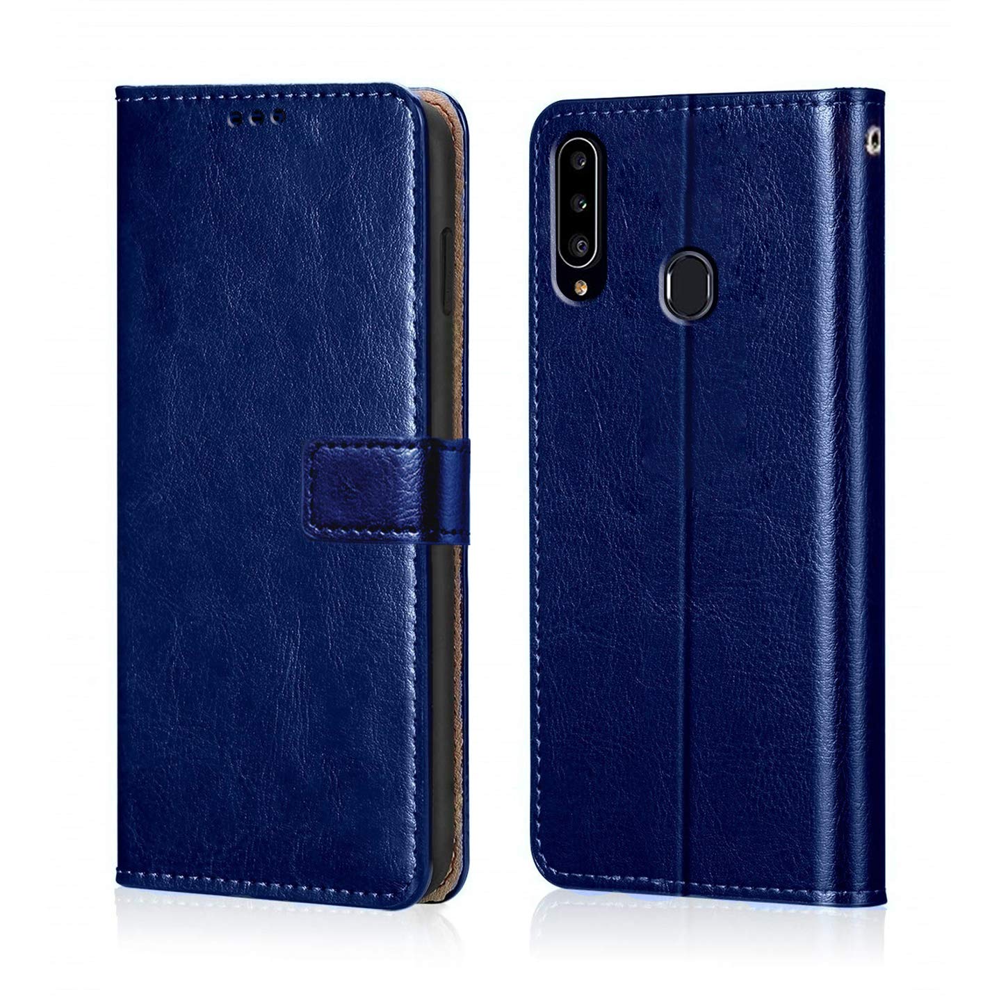 Samsung Galaxy A20S Leather Flip Cover