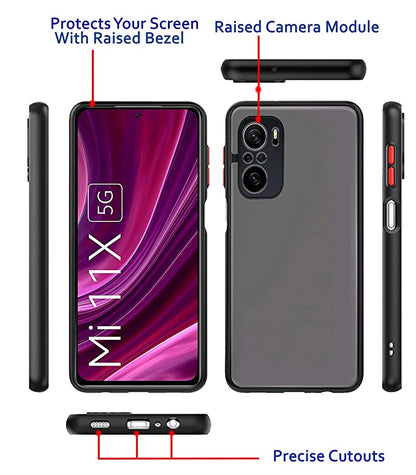 Mi Redmi 11X ,Mi 11X Pro Cover Back  (Smoky)