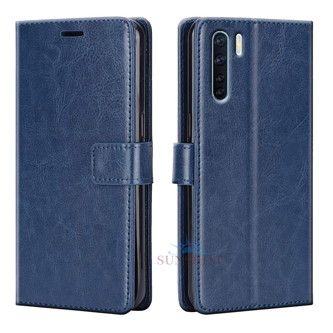 Oppo F15 Flip Leather Cover