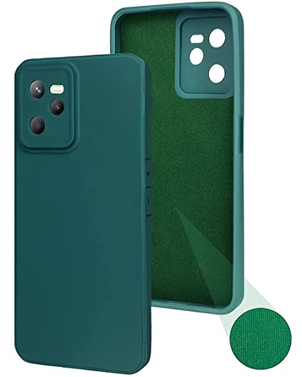 Realme C35 Back Cover (Silicone + Cloth) Soft