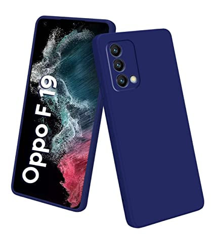 Oppo F19 /F19s Back Cover ( Silicone + Cloth) Soft